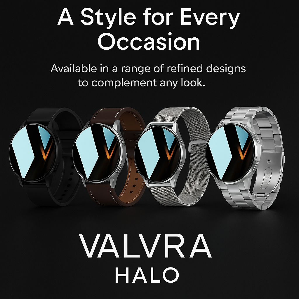 Halo Series – Smart Bluetooth Watch with Call, Fitness & Music Control